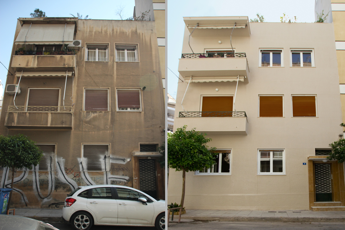 Κατάσταση κτηρίου πριν και μετά την ανακαίνιση